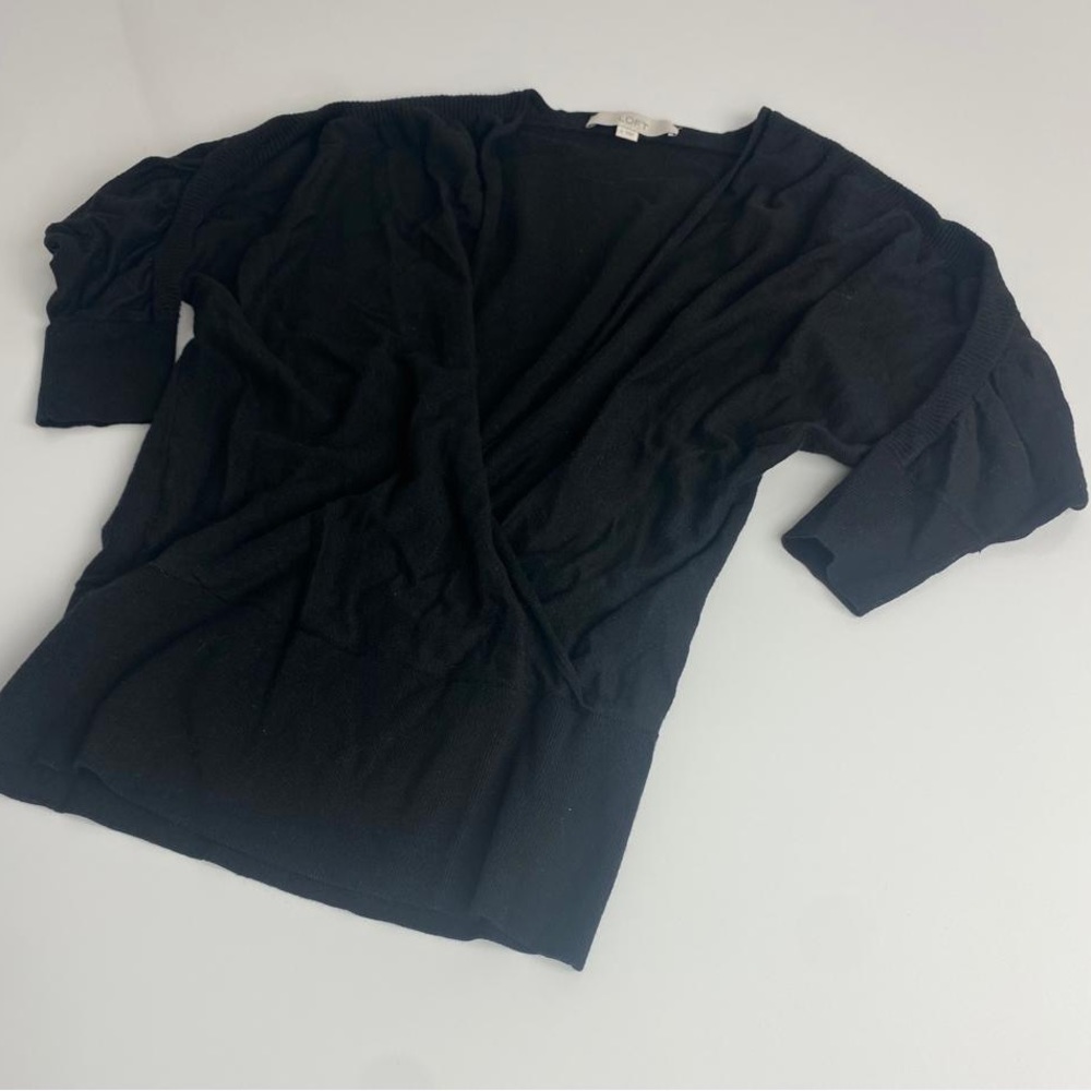 Ann Taylors the LOFT Sweater Womens Small Black Business Casual - Picture 8 of 14